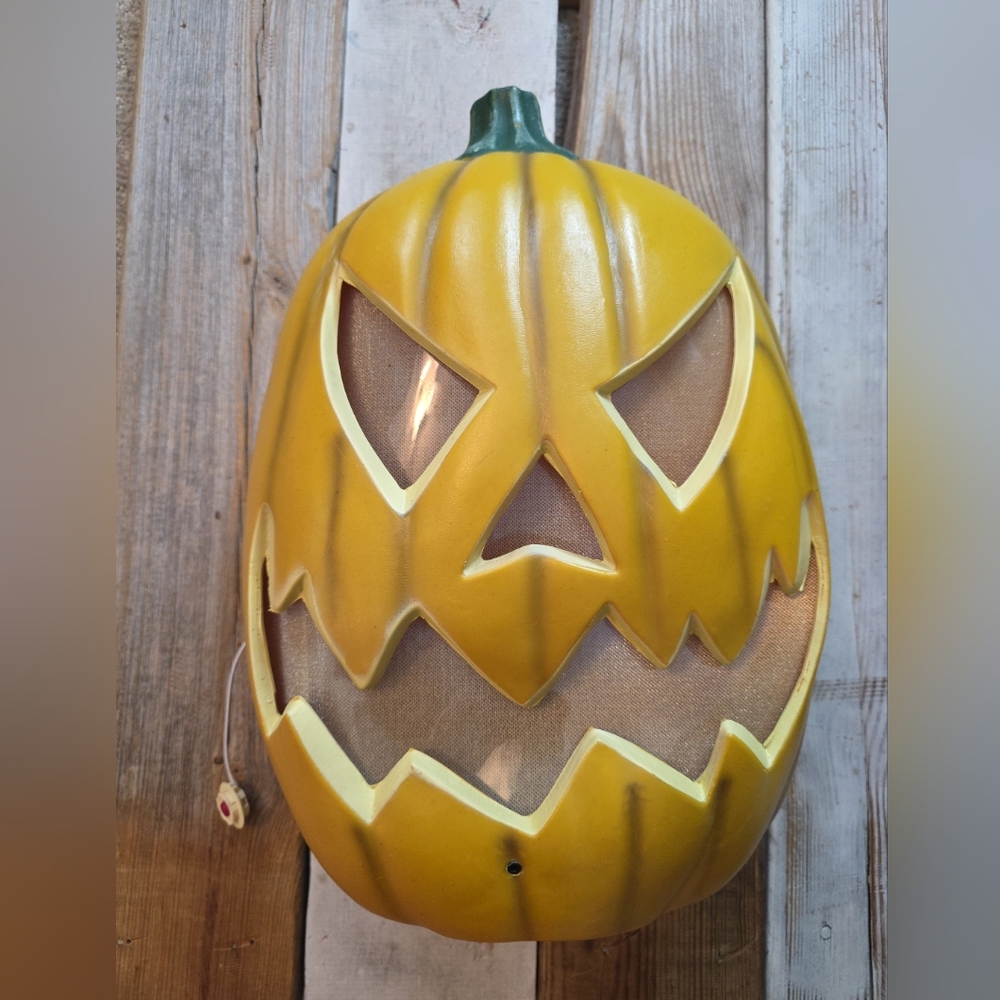 16" Jack O Lantern Lights Music Sound Pan Asian Creations Halloween Decor